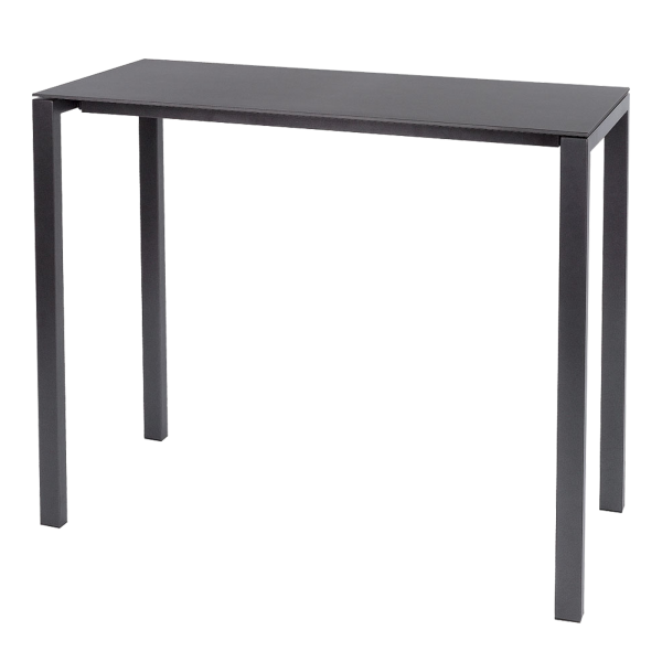 Details: Table haute en fibre de verre Luzern 140x60