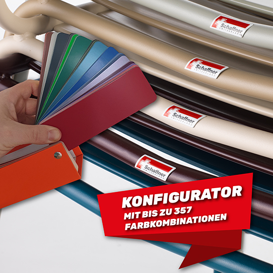 Konfigurator für alle Produkte – unendliche Farbkombinationen!